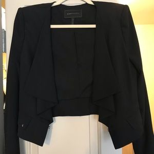 BCBG black cropped blazer